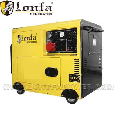 China 5KVA Silent Diesel Generator Price Three Phase Generator 380 Volt Silent Generator For Home Use LF7800DSE-C for sale