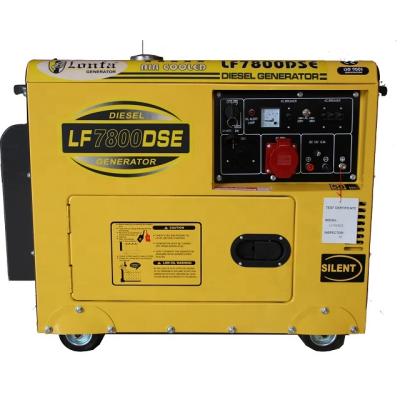 China Ghana 5kW Portable Silent Electric Diesel Generator LF7600 for sale