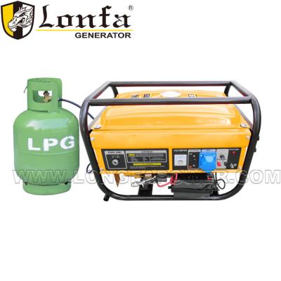 China Natural Gas Generator Prices Gas Electric Generator Set 3KW LPG Electric Generator LF3800-C for sale