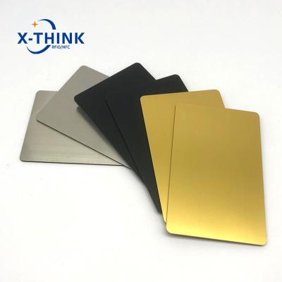 China Waterproof/Waterproof Gold RFID Metal NFC Business Card Social Media Card Printable Metal NFC Programming Business Card for sale