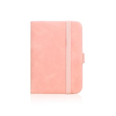 China Simple Style Cute Pink Notebook The Small Travel Mini Notebooks A7 Size Easy To Carry Pu Notebook for sale