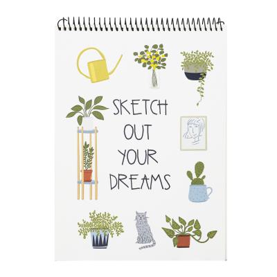 China Promotion/Gift/Notepad/Organizer/Planner Sketch Your Dreams Drawing Sketch Pad Spiral Notebook Painting Paper Custom Notebook for sale