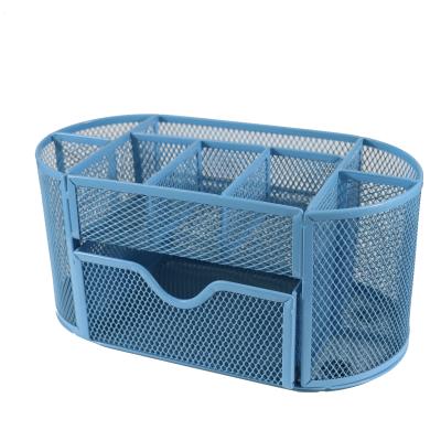 China 100% factory manufacturer eco-friendly office stationery organizer wire mesh desk organizers for sale