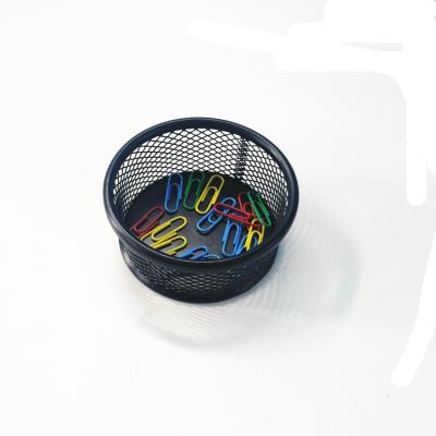 China Hot Selling Amazon Desktop Metal Mesh Welding Black Paper Clip Holder for Office for sale