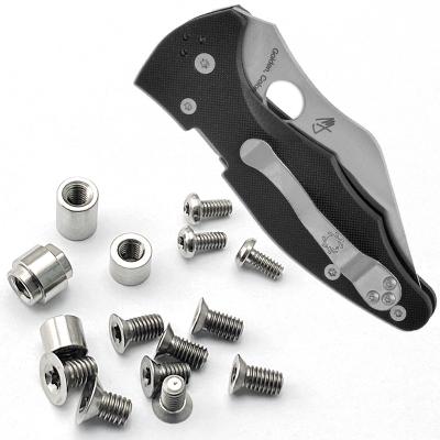 China Custom Titanium Screw For Spyderco Yojimbo 2 Knife Handle Screw Folding Knife Parts Make Yojimbo 2 Accessories for sale