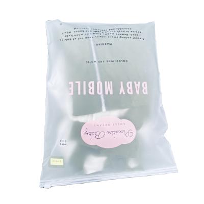 China Hot Sale Matte EVA Disposable Plastic Zipper Ziplock Frosted Slider Bag Zipper Lock Bag for sale