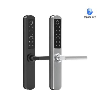 China Newest smart code lock Anti-peep smart home APP ttlock aluminum door mortise locks for exterior sliding door for sale