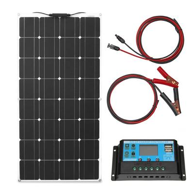 China Best Quality 100W Solar Panel Semi-Wire Solar Panel Outdoor Mono Waterproof Flexible Solar Panel Light for sale