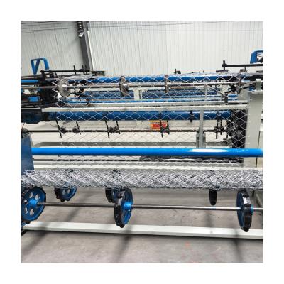 China Fully Automatic Building Material Shops Wirediamond Double Chain Link Fence Machine Manufacture for sale