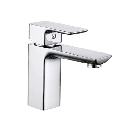 China Modern Brass Single Handle Water Faucet For Bathroom Basin Faucet Mixers for sale