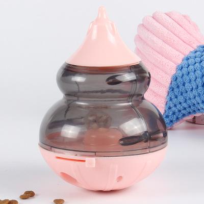 China Automatic Creative Pet Driver Toy Interactive Tumbler Spiller Dog Slow Snack Toy Snack Dispensing for sale