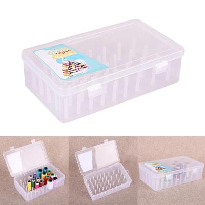 China Sewing Organizing Fishing Line Bobbin Craft Spool Carrying Case Container Holder Sewing Thread Storage Box 42 Spools Case for sale