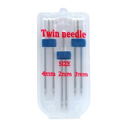 China Most Home Sewing Machine 3pcs 2mm 3mm 4mm Twin Needle Twin Pins Sewing Machine Twin Needles Set for sale