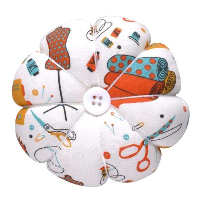 China Pumpkin Wrist Pins Sewing Cushions with Elastic Strap Cushion DIY Pincushions Sewing Crafts Pin Cushion for sale