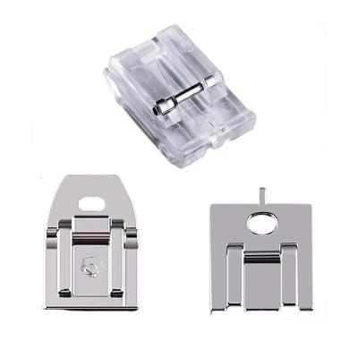 China 3Pcs Household Sewing Machine Household Stocking Leg Sewing Machine Parts Invisible Presser Foot Zipper Foot Plastic For Singer Brother Janome White Juki Toyota for sale