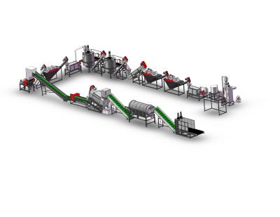 China Plastic Fles het Flessenspoelenlijn van het Recyclingshuisdier 800kg/H Te koop