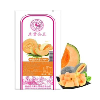 China Milk Tea Instant Taiwan Milk 1kg Tea Powder Cantaloupe Flavor Bubble Pearl Tea Black Tea Blended Milk for sale