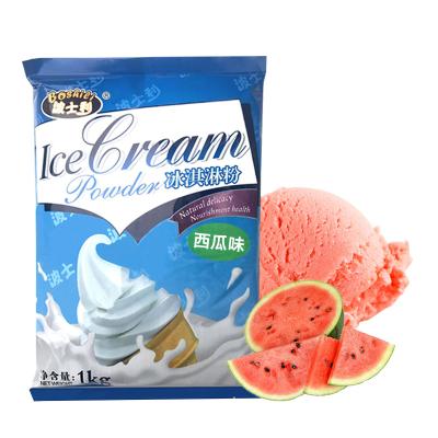 China Soft Ice Cream Watermelon Ice Cream Powder 1 Kilogram Variety Flavor Raw Material Ice Cream Wholesale Soft Ice Cream Bag for sale