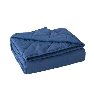 China Cotton Weighted Blanket Anti-pilling Supplier Worry Gravity Blanket 48*72 20lbs Weighed Blanket for sale