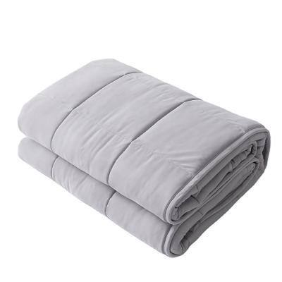 China Gray Glossy Weighted Anti-Pilling Relief Stress Blanket For Autism for sale