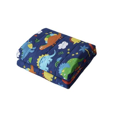 China Anti-pilling Cotton OEKO herloom printed Therapeutic Children Weighted Baby Blanket Gravity Blanket Baby Toddler for sale