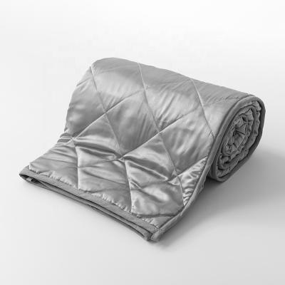 China Luxury Imitated Silk Fabric Eco Anti-pilling OEM Weighted 2021 Large Blanket for sale