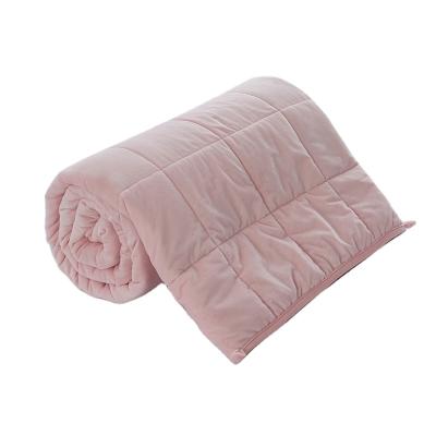 China Faux ab winter face thick warm heavy sherpa velveteen sherpa bulky fleece weighted blanket for sale