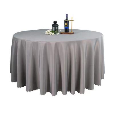 China Modern Amazon Plain Weave Solid Color Banquet Wedding Event Tablecloths Hotel Tablecloth Set for sale