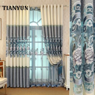 China Blackout European Style Grommet Ready Made Window Curtain For Latest Living Room for sale