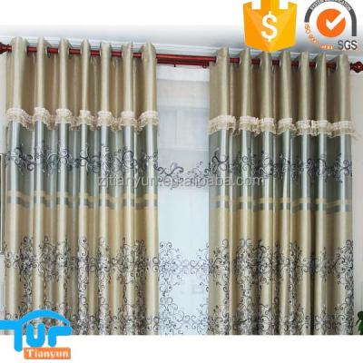 China Wholesale newest european blackout pattern embroidery hometextile fabric for curtain for sale