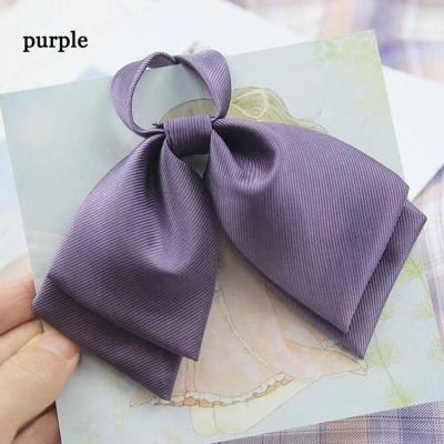 China Custom Logo For Girls Uniform And Ladies Neck Bow Tie Oeko-Tex Standard 100 Factory Direct Bow Tie for sale