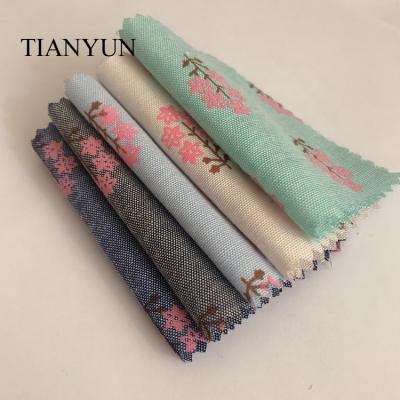 China 100% cotton fabric plain floral printed anti-static woven cotton fabric textile pajamas for bedding for sale