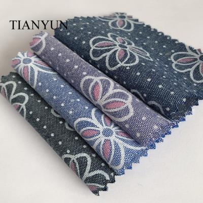 China Anti Static Fast Shipping Jeans Pattern Dot Designs T Shirt 100% Cotton Fabrics Suppliers for sale