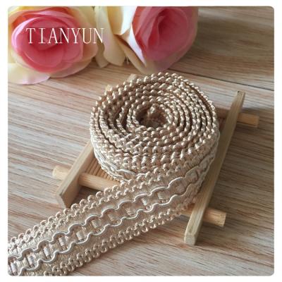 China Bags Traditional 3/5 Inch Wide Braided Trim For Curtain Border Cushion Sofa Carnival Garment Decoration for sale