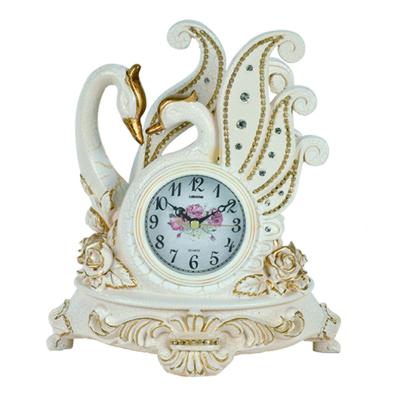 China Antique Design Goose Style Desk Clock Luxury Table Clock For Home 1478 for sale