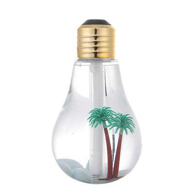 China Air Humidifier+ Night Light Mini Air Diffuser Ultrasonic Mist Desktop Air Humidifier with 7 Color Change for sale