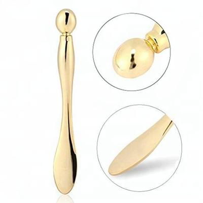 China Mini Size Alloy Facial Mask Spoon Anti Wrinkle Eye Fatigue Massage Stick Cream for sale