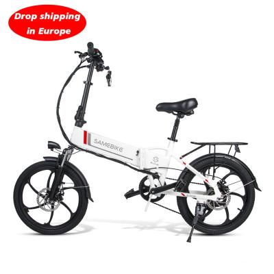 China Aluminum alloy warehouse European stock portable electric bicycle for outdoor riding lithium battery folding electric bicycle road mountain for sale