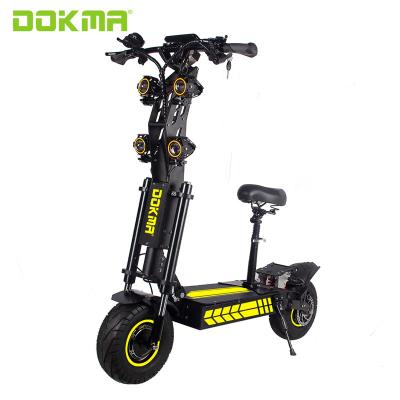 China Dokma Electric Scooter Hot Sale 5600W Unisex Foldable Electric Scooter With Lithium Battery Double Motor for sale