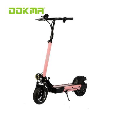 China Dokma unisex moped electric scooter 10 inch foldable electric scooter frame with seat for sale for sale