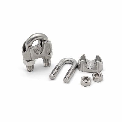 China Long Lasting Durability Stainless Steel Wire Rope Clips For Lifting Needs Ss Wire Rope Clamp for sale