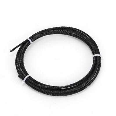 Cina Flessibile 316 304 Stainless Steel Wire Rope Black Covered Wire Rope per ambienti umidi acidi e alcalini in vendita