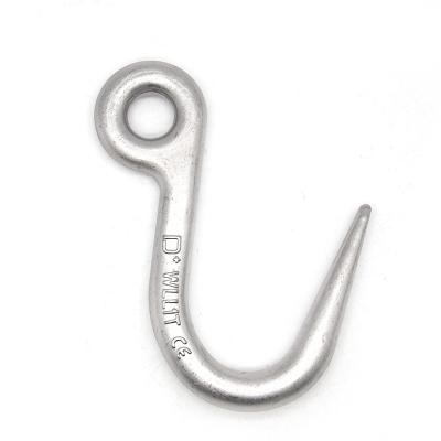 China Round Stainless Steel Hook Eye Cast Hook Wear Resistant And Durable for sale