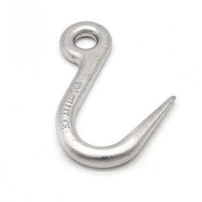 China Rigging G80 Lifting Hook Forged Eye Safety Casting Hook 16Mn 20MnSi 36MnSi for sale