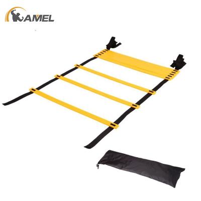 China Jumping Agile Training Ladder Logo Customized Red Yellow Football Agility Fitness Gear Nylon Customized Training Ladder Eco-Friendly for sale