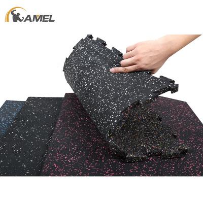 China Epdm Shock Absorbing Anti-Slip Gym Rubber Flooring Rolls Tiles Sports Equipments Rubber Mat for sale