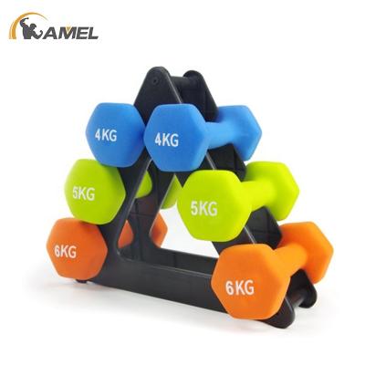 China 2021 Universal Fitness Gym Exercise Design Women Dumbbell Sets Weighs Neoprene Adjustable Dumbbells for sale