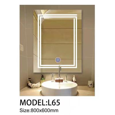 China Contemporary Inexpensive Custom Different Size Home Bathroom Mirror Square Vanity Mirror Portable Vanity Mirror With Light for sale