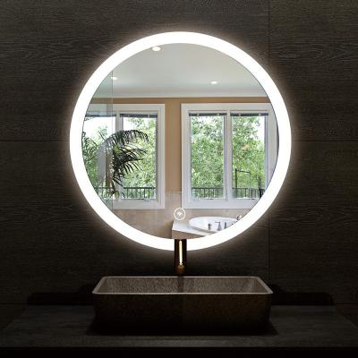 China Factory Direct Sales Multi Function Mirror Touch Light Transparent White LED Sensor Illuminated Bathroom Mirror for sale