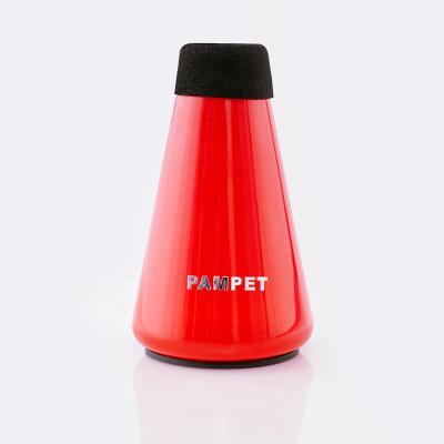 China Portable lightweight mute trumpet muffler practice mute plastic design for beginners and students 3 colors to choose for sale